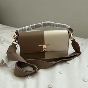 NWT Trina Turk two tone crossbody bag